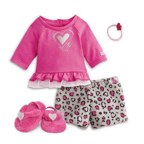 American Girl Other - AMERICAN GIRL Doll Outfit Lovely Leopard Pajamas for 18" Dolls Truly Me PJs